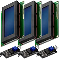 AZDelivery 3 x Modulo Pantalla LCD Display Azul HD44780 2004 con Interfaz I2C 20x4 caracteres compatible con Arduino con…